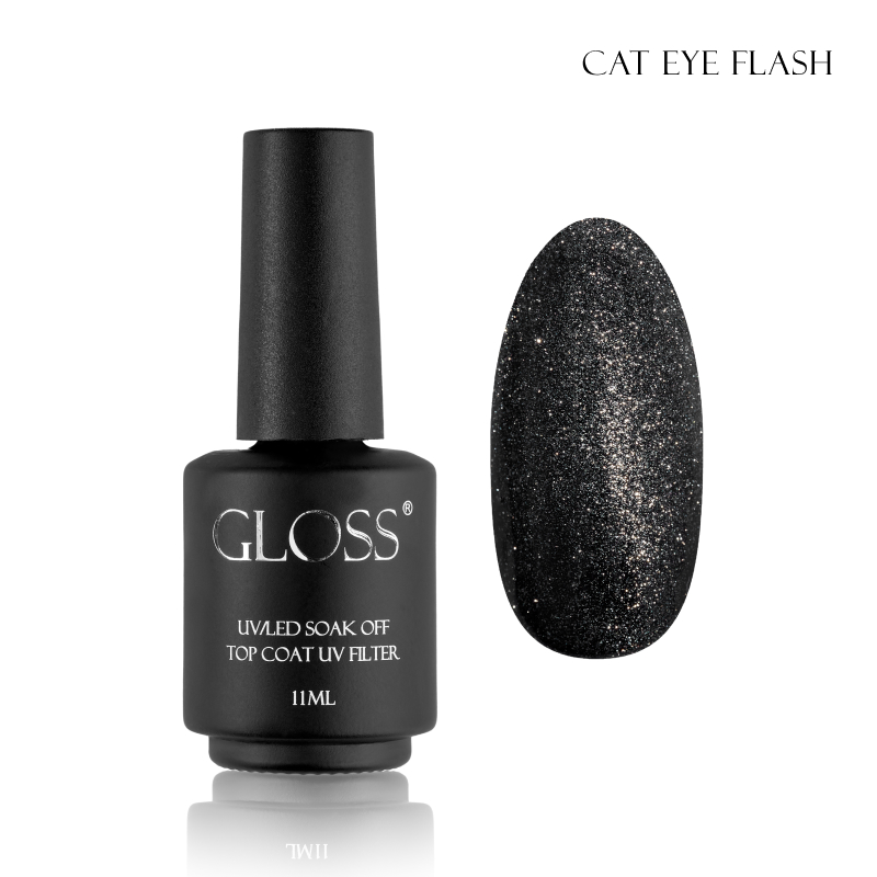 GLOSS Cat eye flash top coat, 11 ml